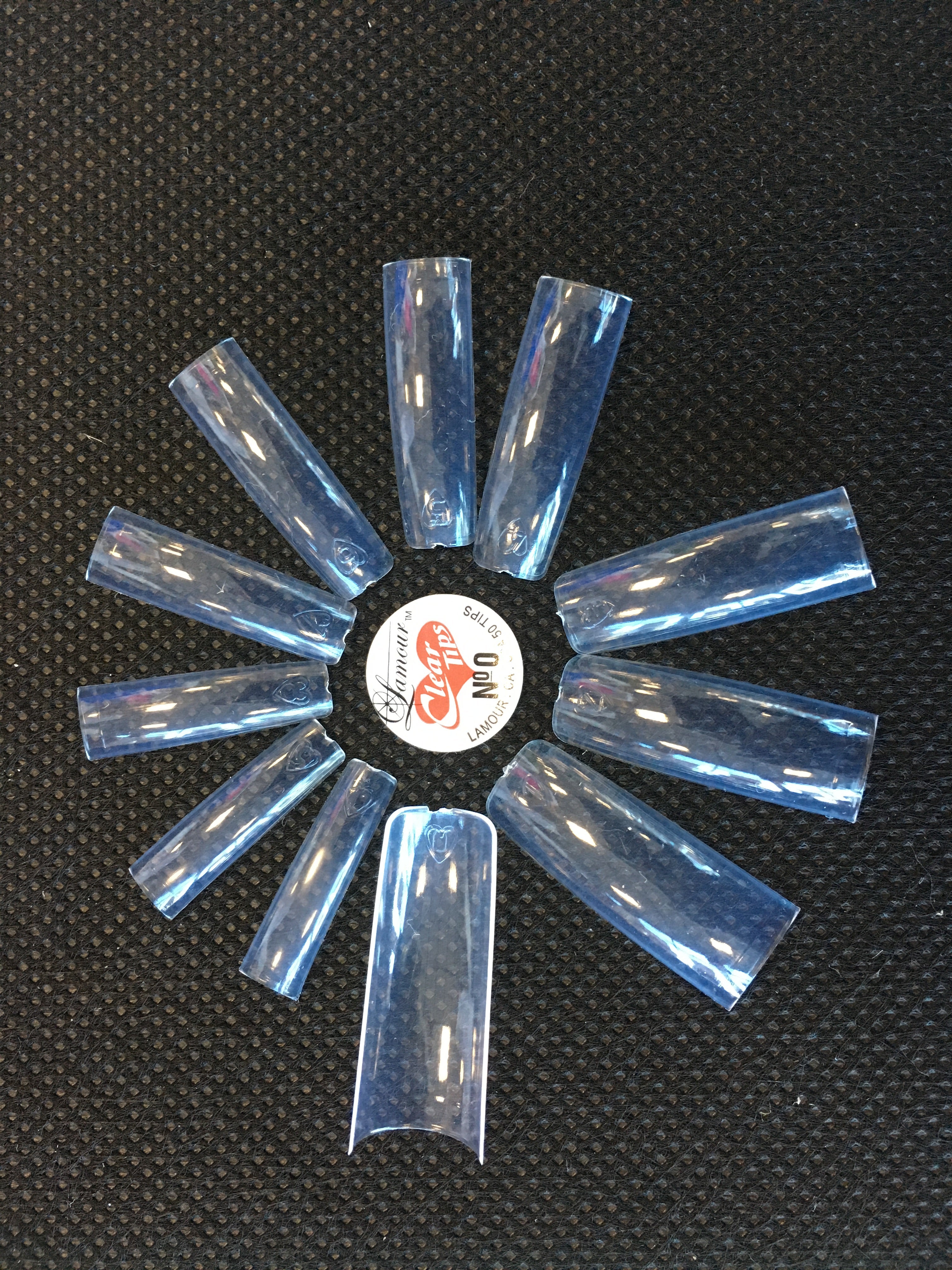 Lamour Clear Tips # 0 - Small Bag / 50 Tips