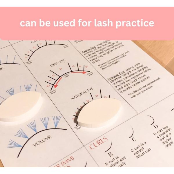 Lash Sponges for Practice with Map