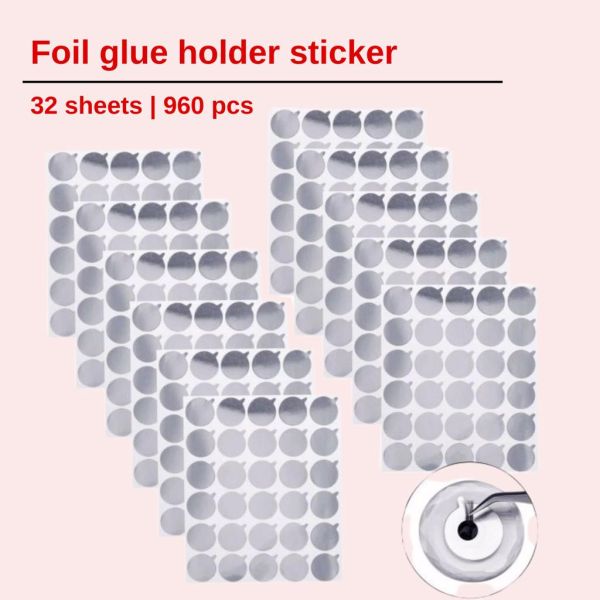 Foil glue holder stickers