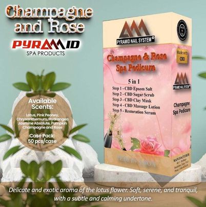 PYRAMID 5 STEPS -Champagne & Rose - Case of 50