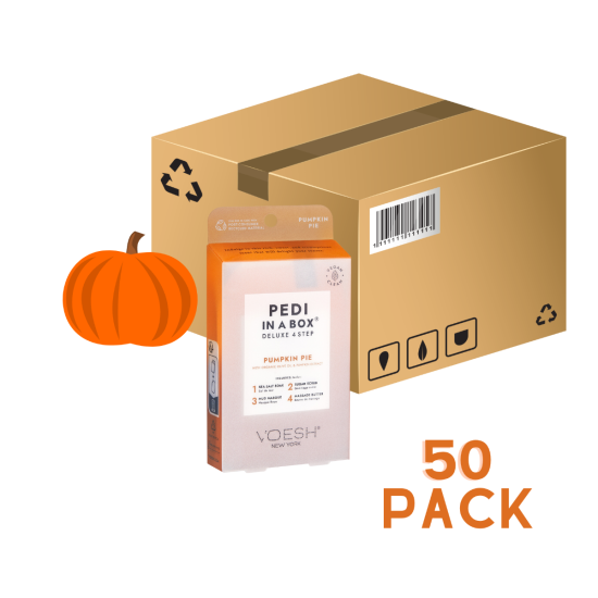 VOESH Deluxe Pedicure 4 bước - Bánh bí ngô - Hộp 50 cái