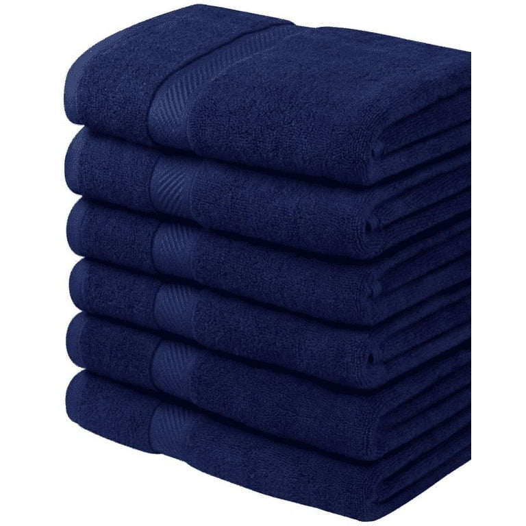 Extreme+ 100% Cotton Towel - Navy Blue 16x29 - Pack of 12 (3Lbs)