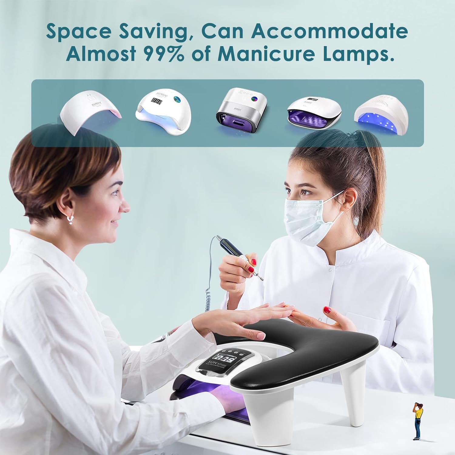 Đệm kê tay Extreme+ Nail Art màu đen