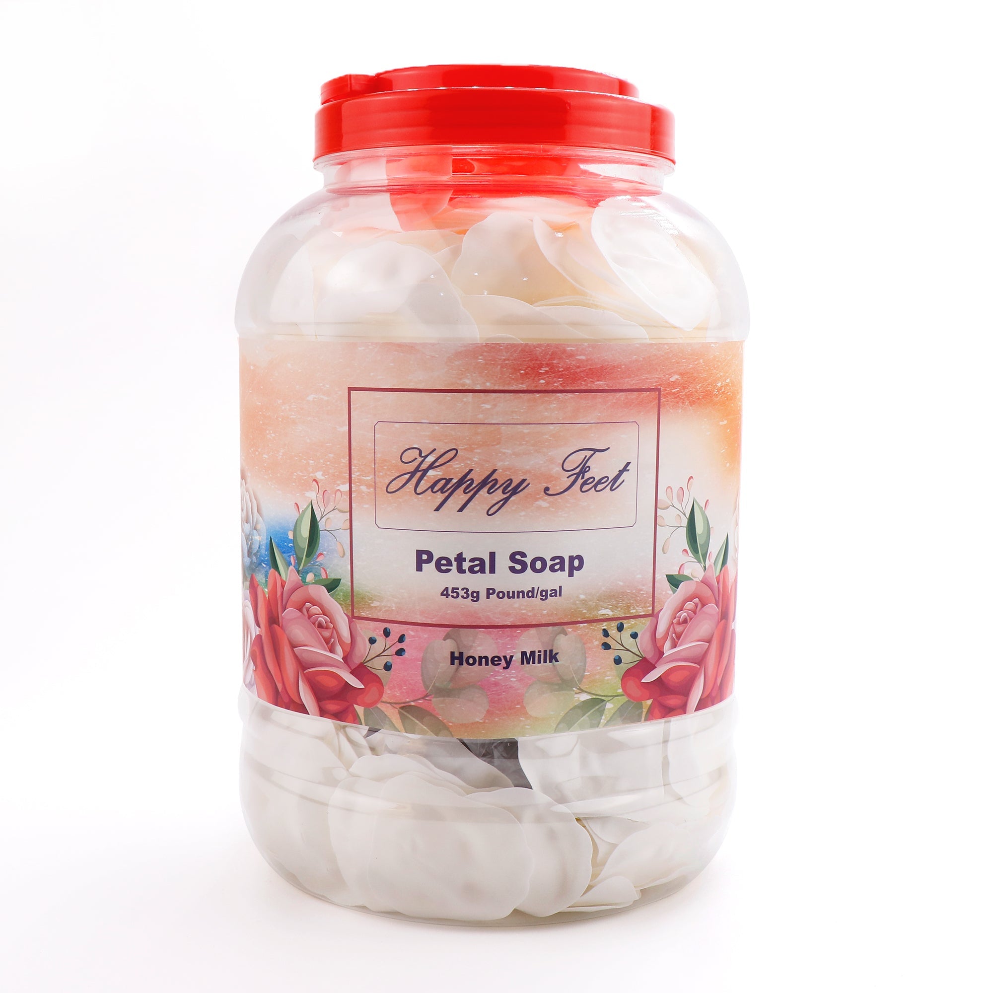 HappyFeet Petal Soak For Spa - Honey Milk - Gallon