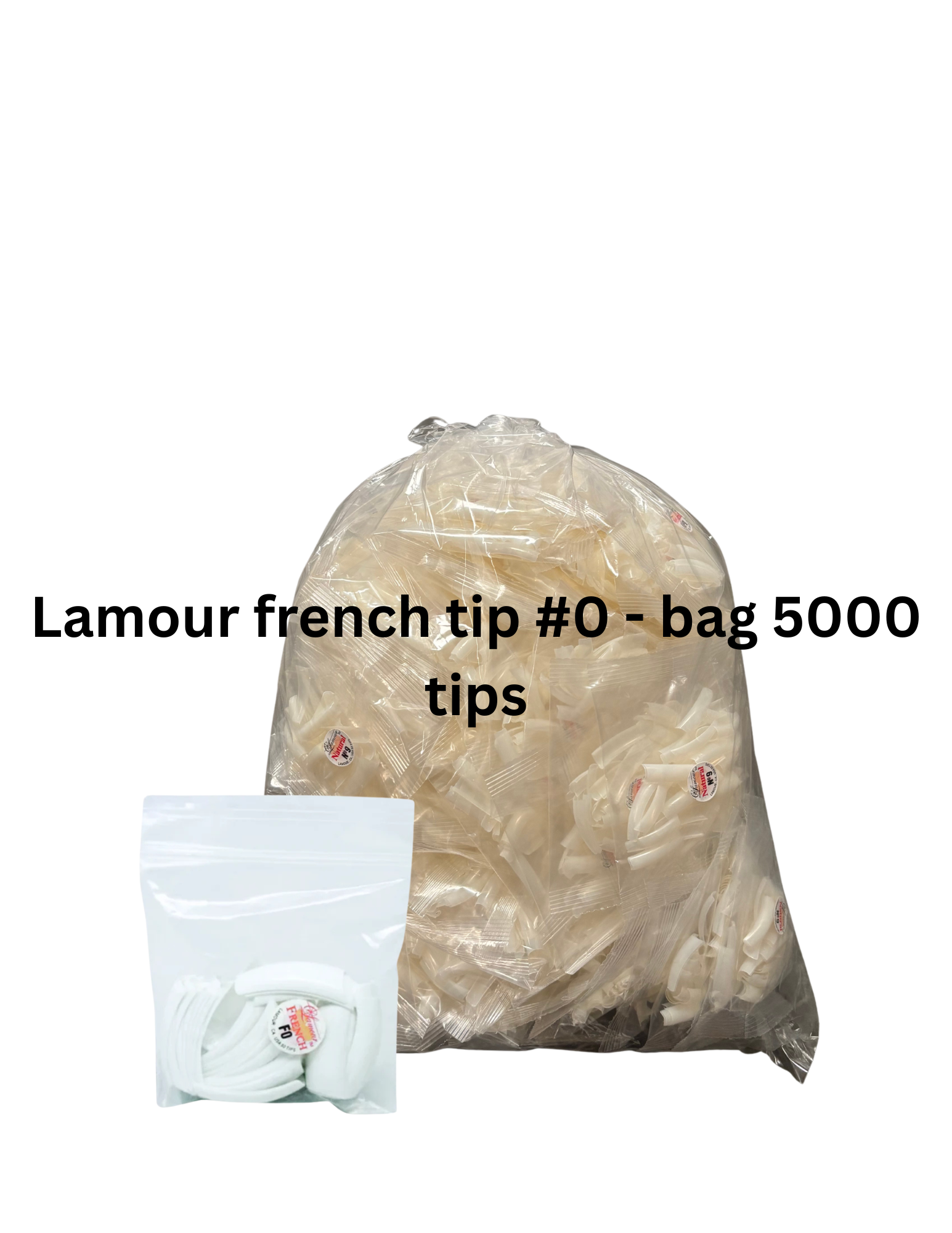 Lamour French Tips # 0 - Big Bag / 5000 Tips