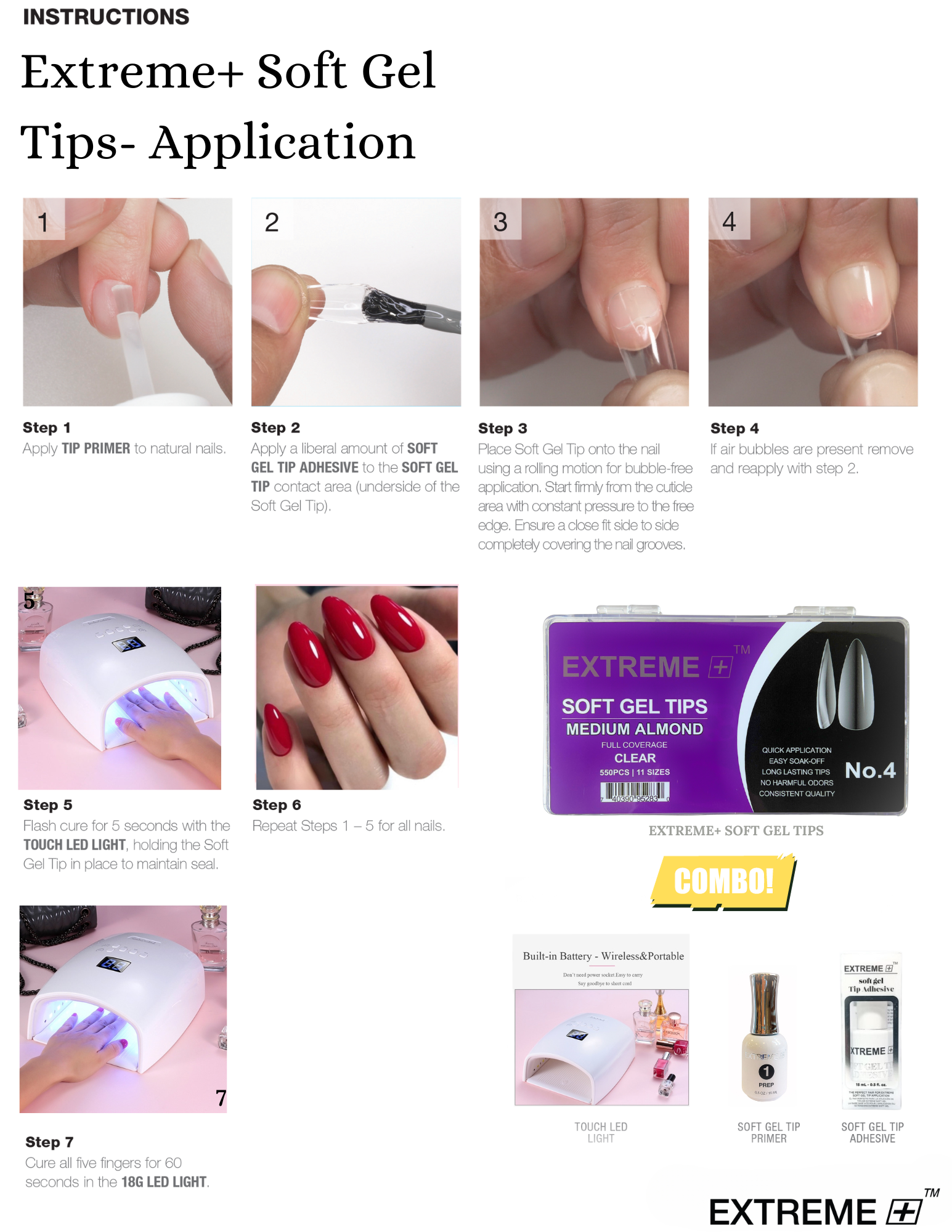 Keo dán đầu gel mềm Extreme+