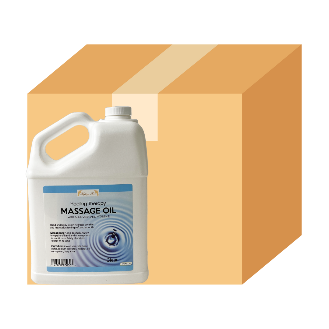HappyFeet Massage Oil - Clear - Case of 4