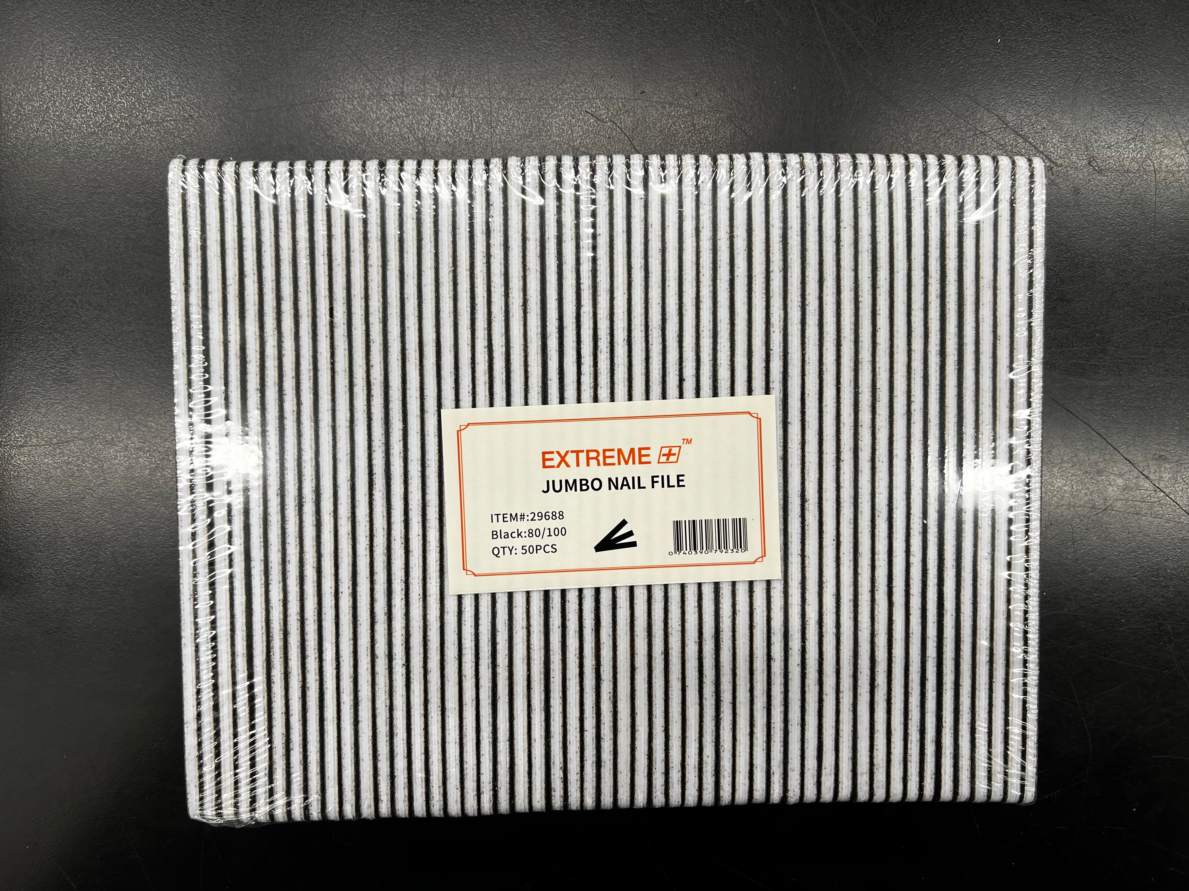 Extreme+ Jumbo Nail File Black 80/100