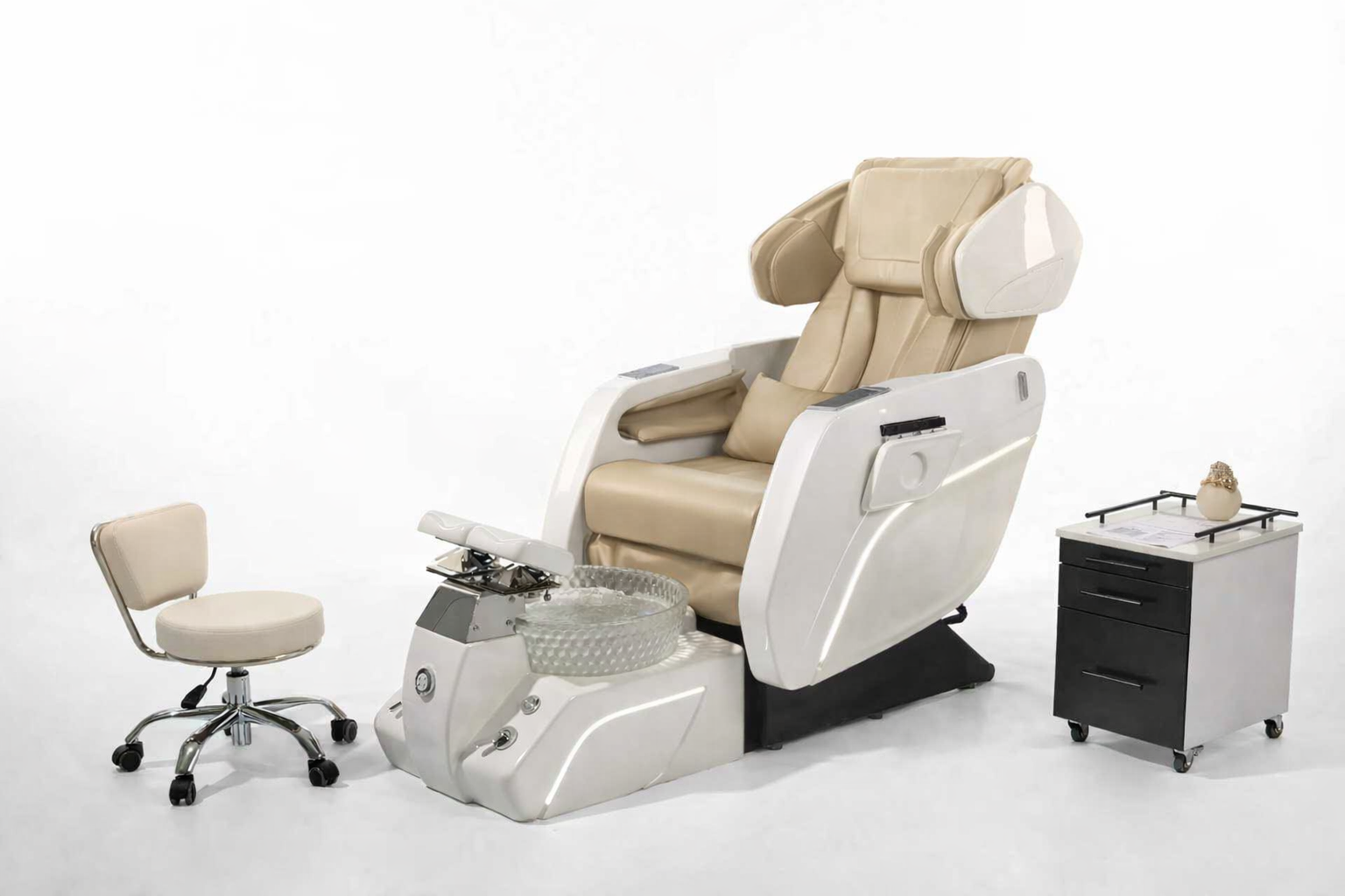 Quantum Comfort Spa Pedicure Chair - Beige