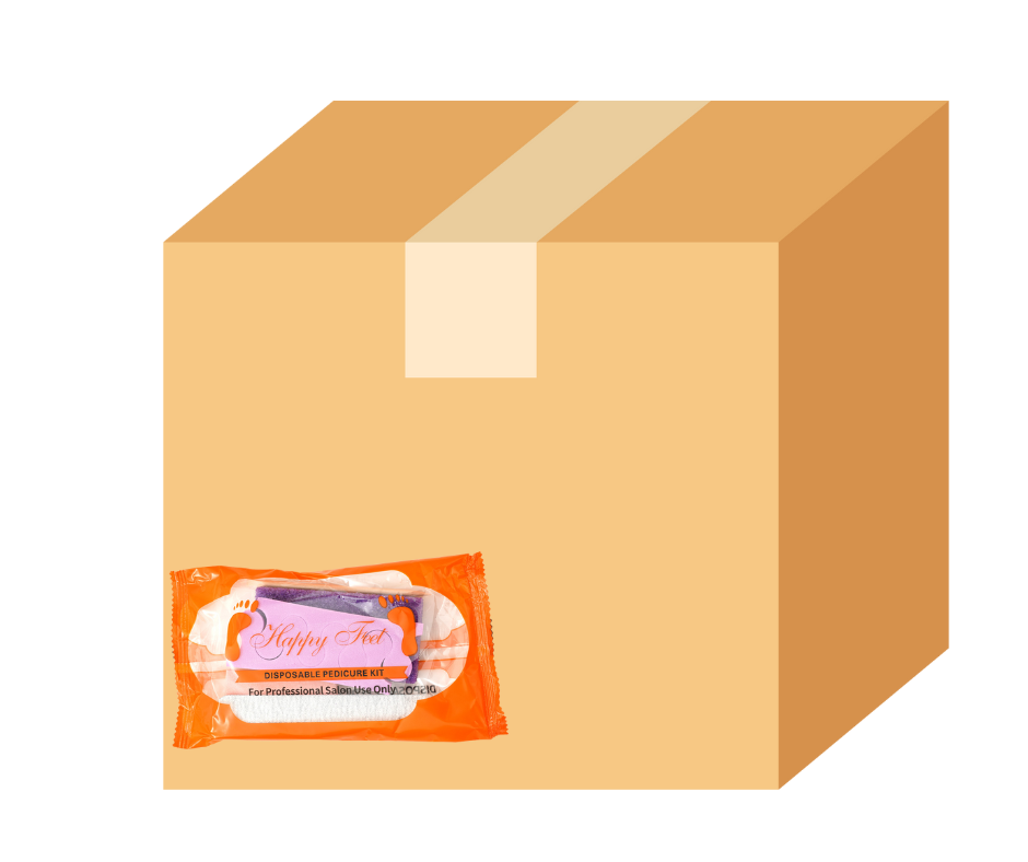 Disposable Pedicure Kit with Toe Separators HappyFeet brand