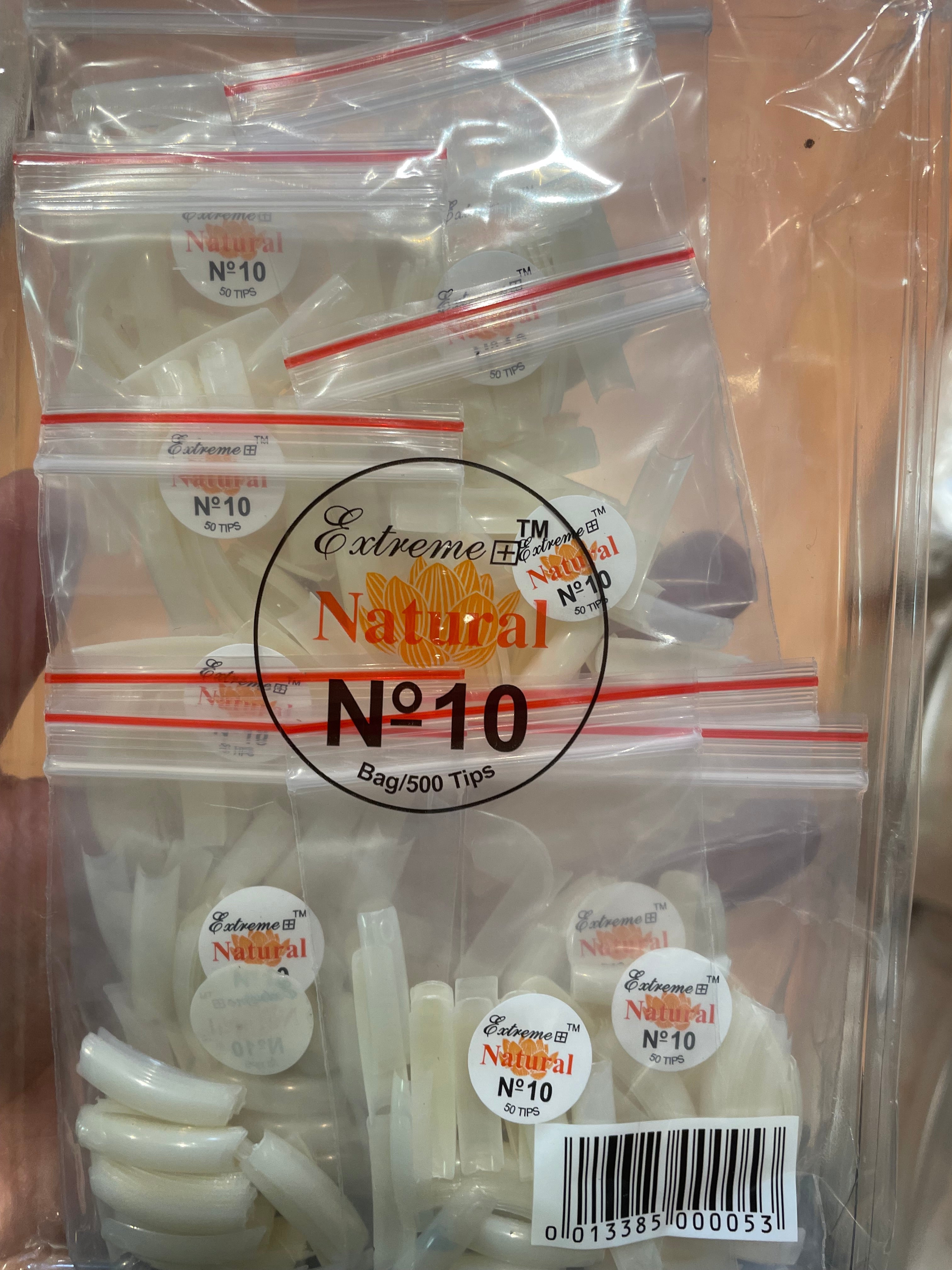 EXTREME+ Natural Tips # 10 - bag/500tips
