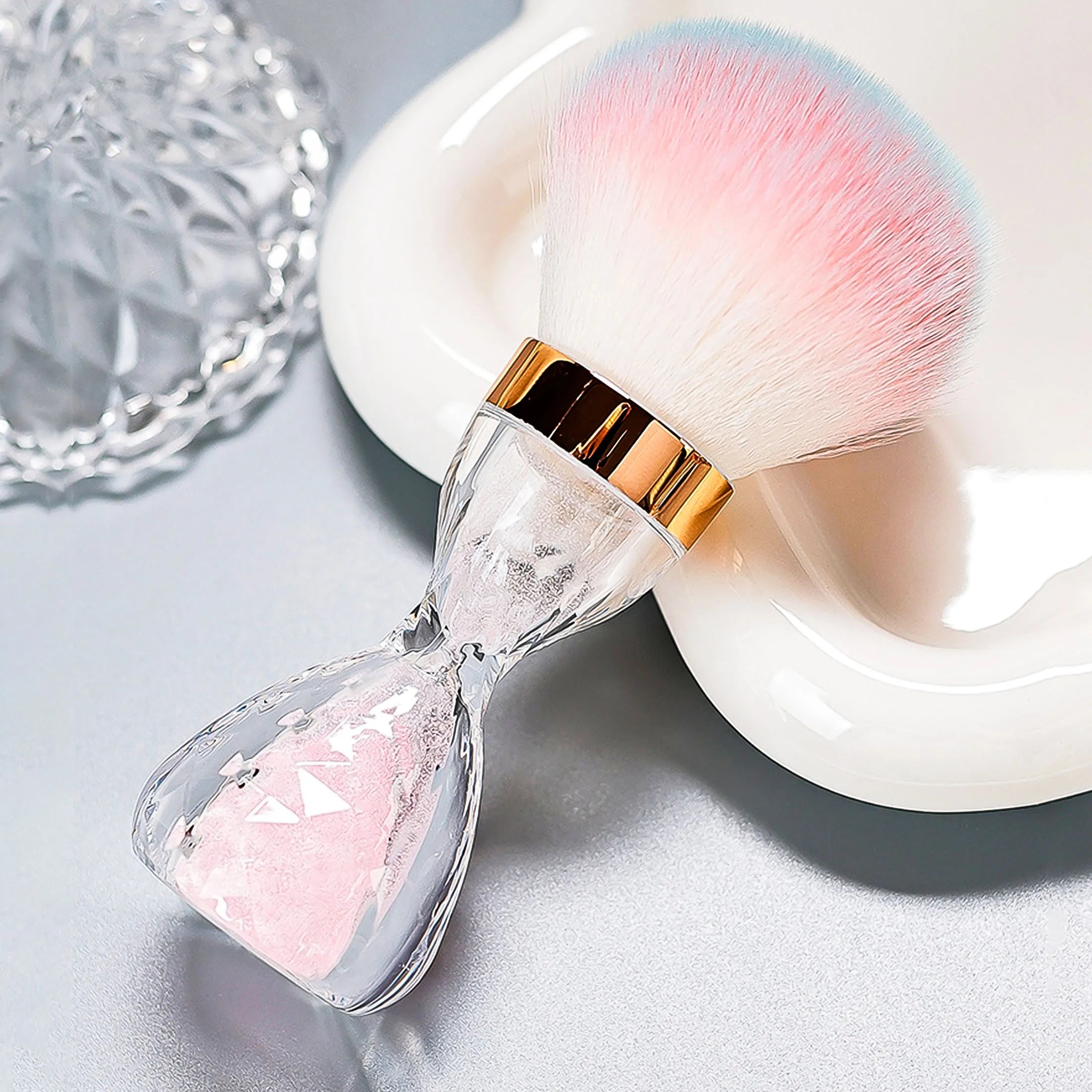 Dust Brush with hourglass Handle