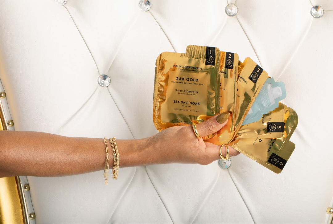 Voesh Pedi in a box - Imperial 24k Gold - Case/30kits