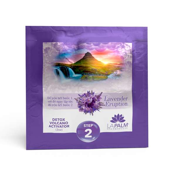 La Palm Volcano Deluxe Pedicure 5 Step - Lavender Eruption - Case of 36