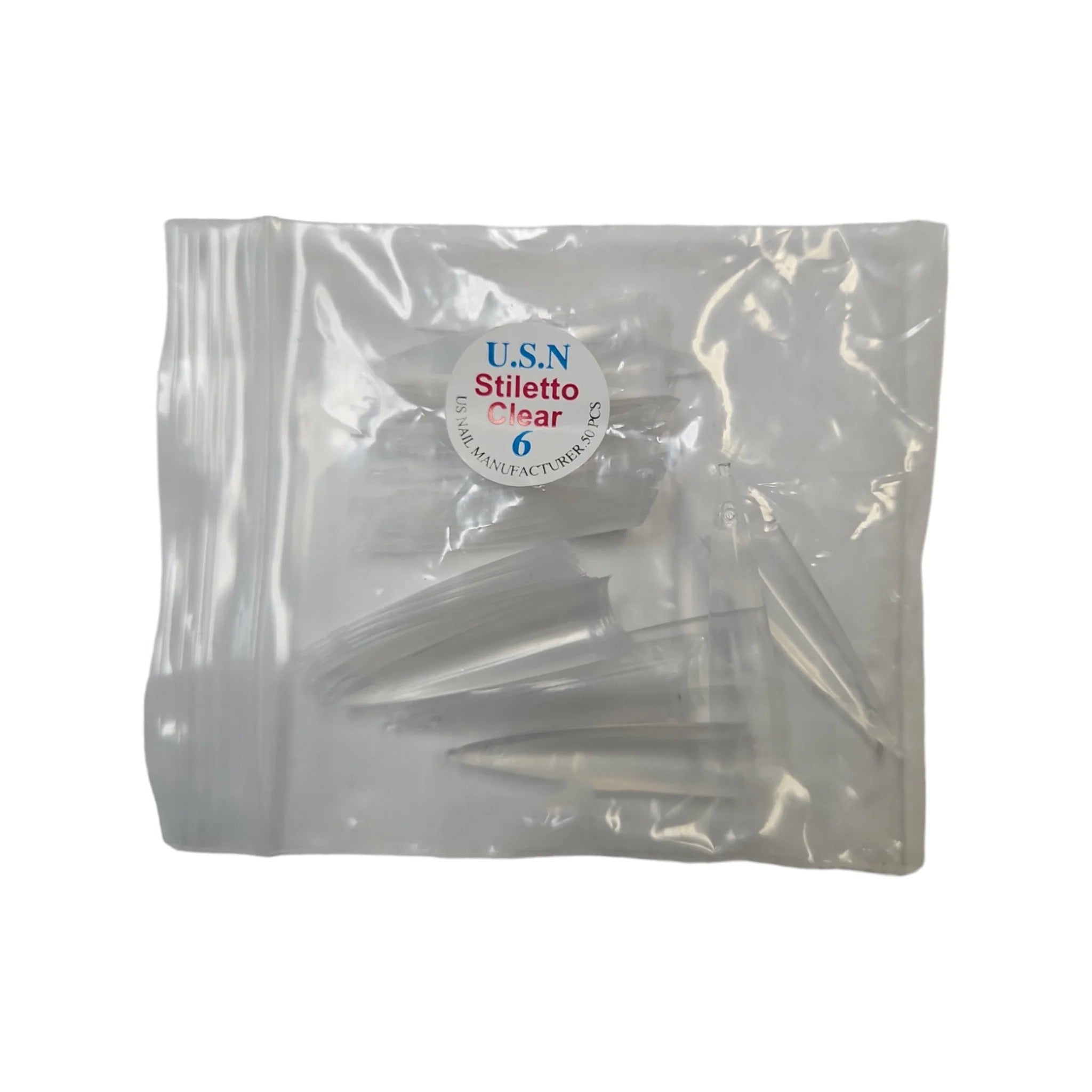 USN Stiletto Clear Tip #6