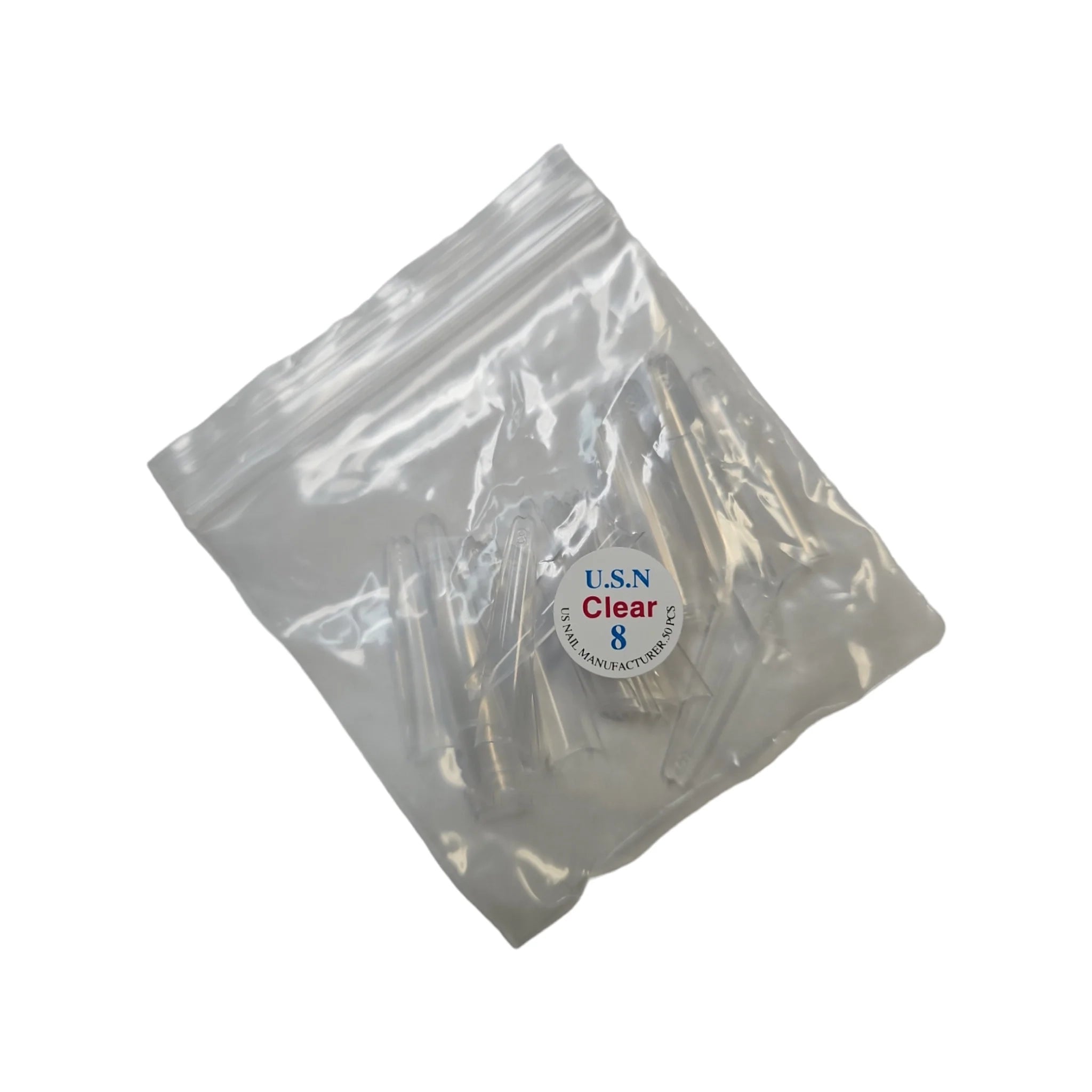 USN Straight Coffin Clear Tip #8