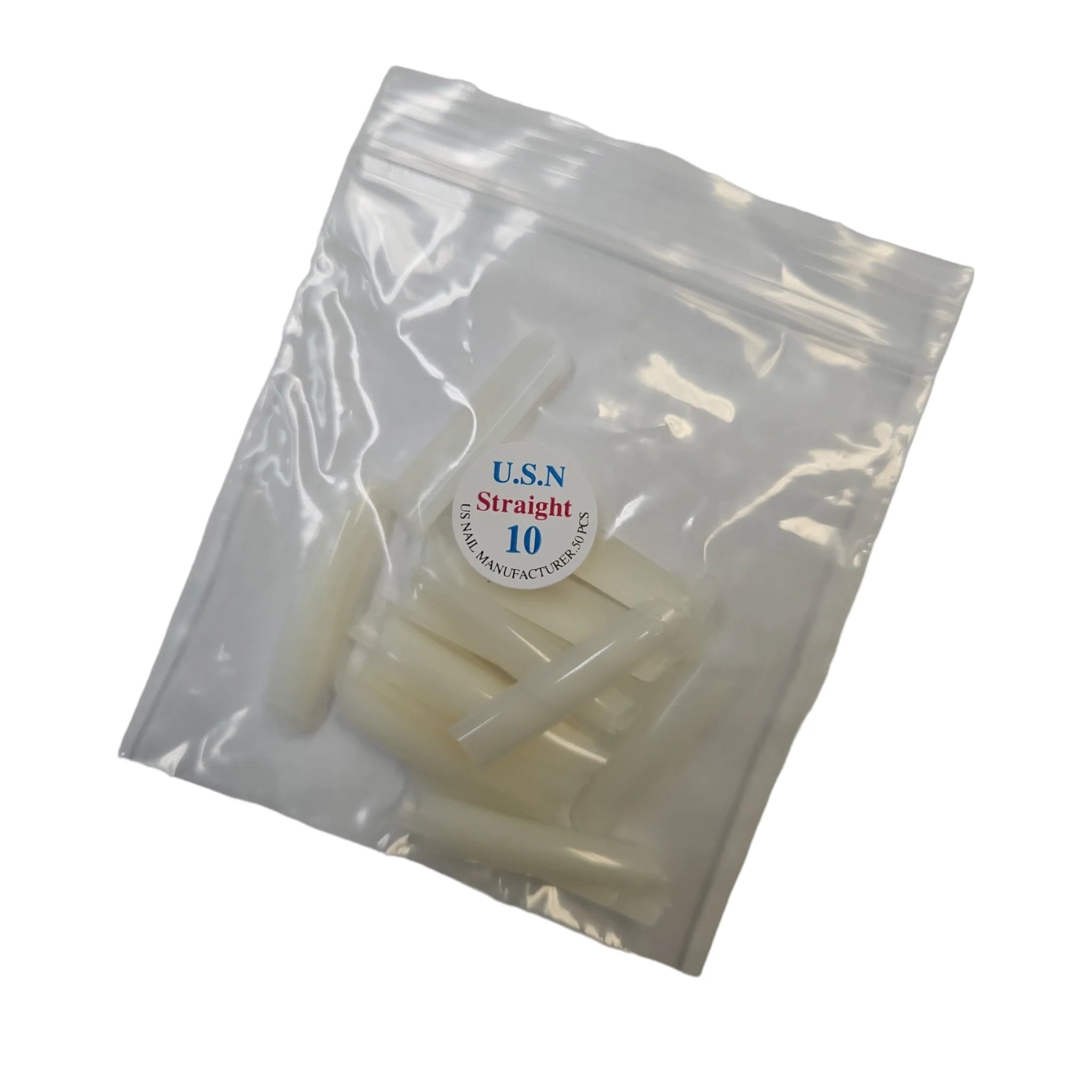 USN Nails Straight Natural Tip #10