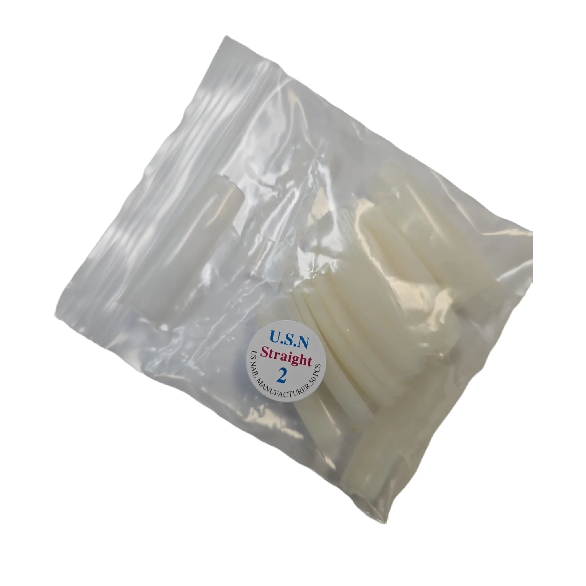 USN Nails Straight Natural Tip #2