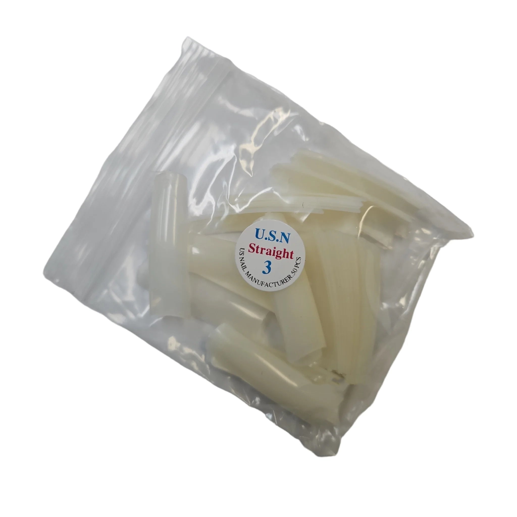 USN Nails Straight Natural Tip #3