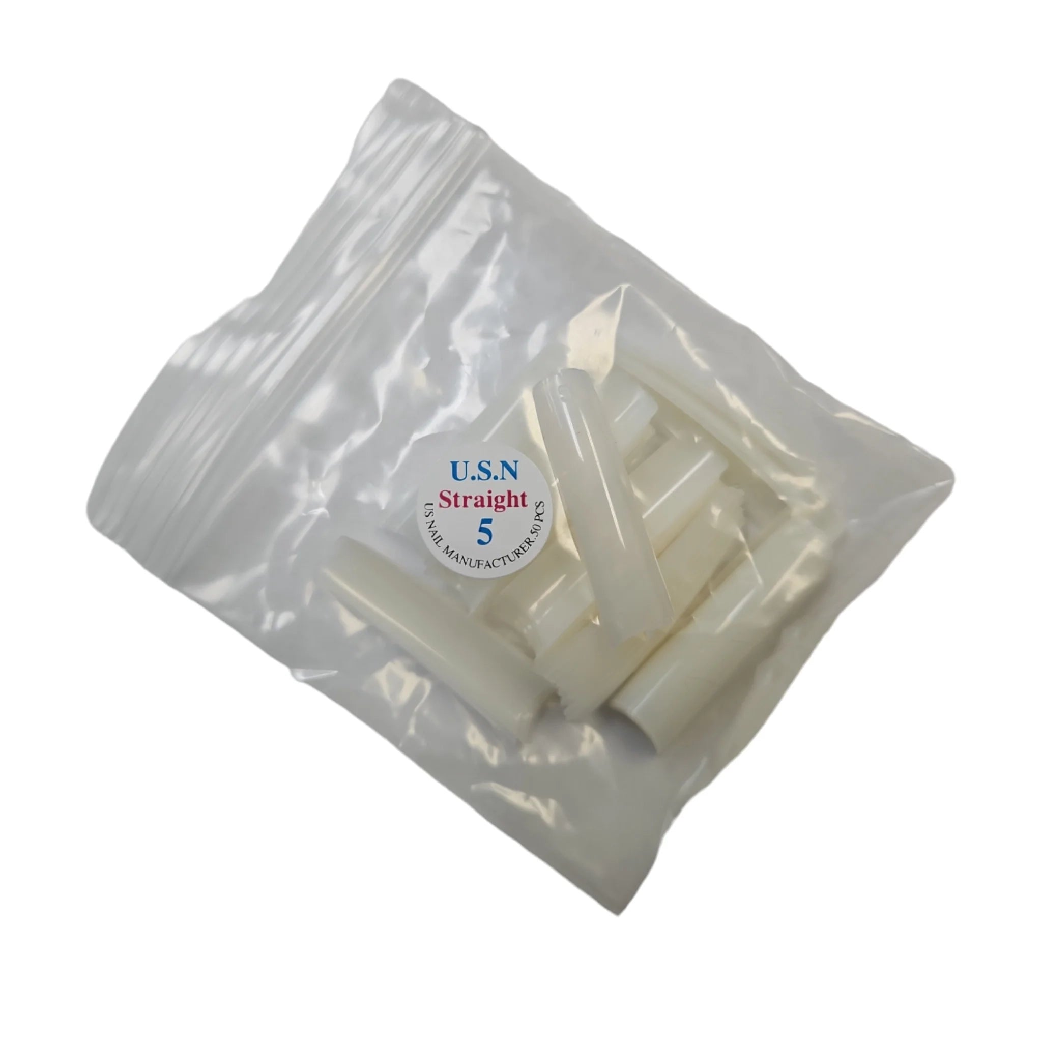 USN Nails Straight Natural Tip #5