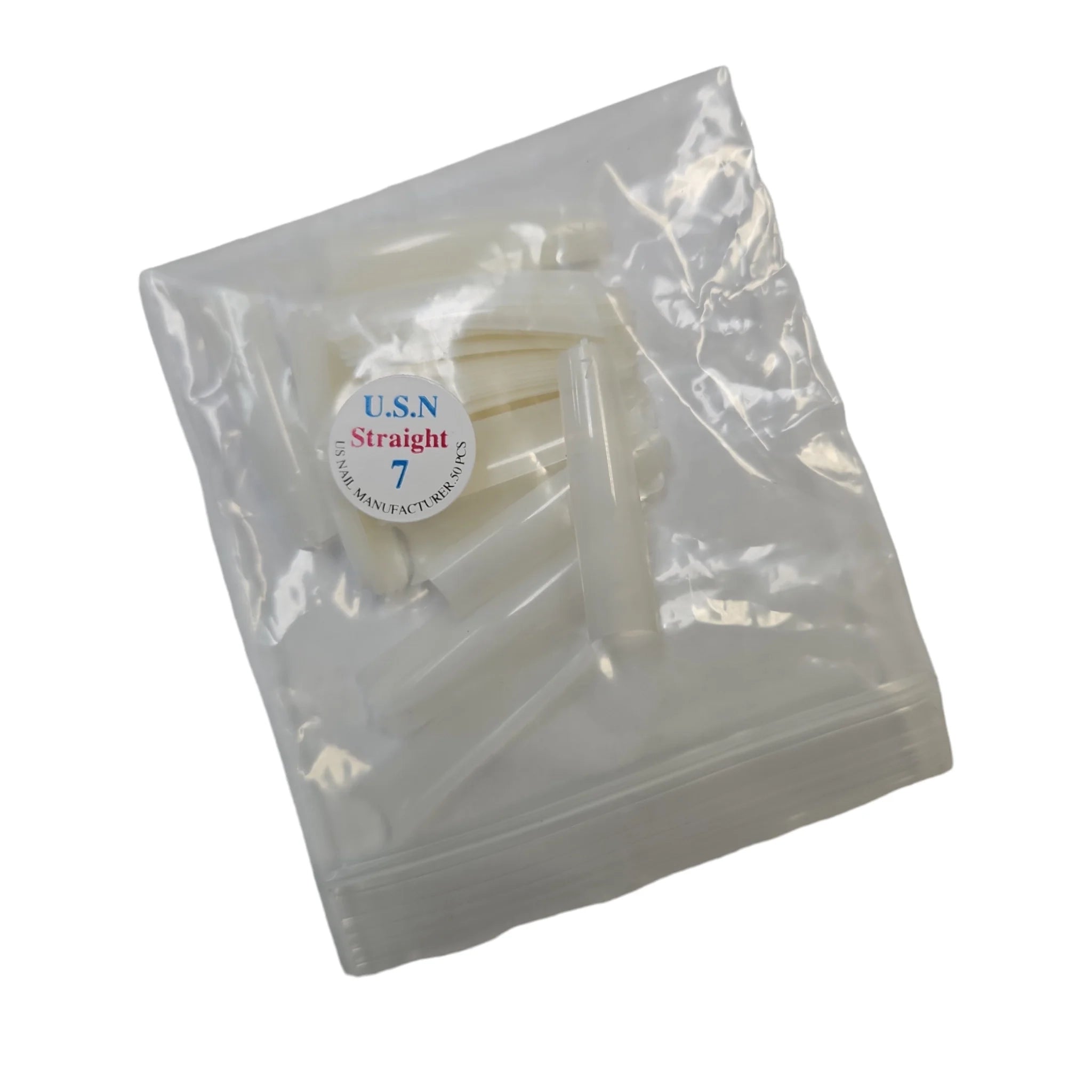 USN Nails Straight Natural Tip #7