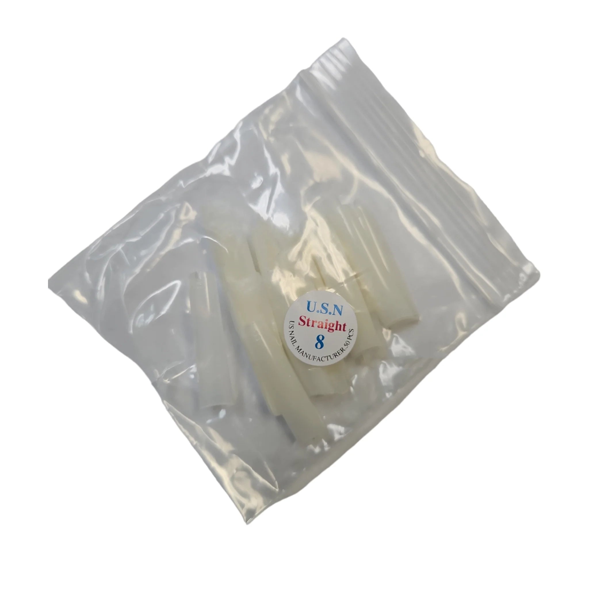 USN Nails Straight Natural Tip #8