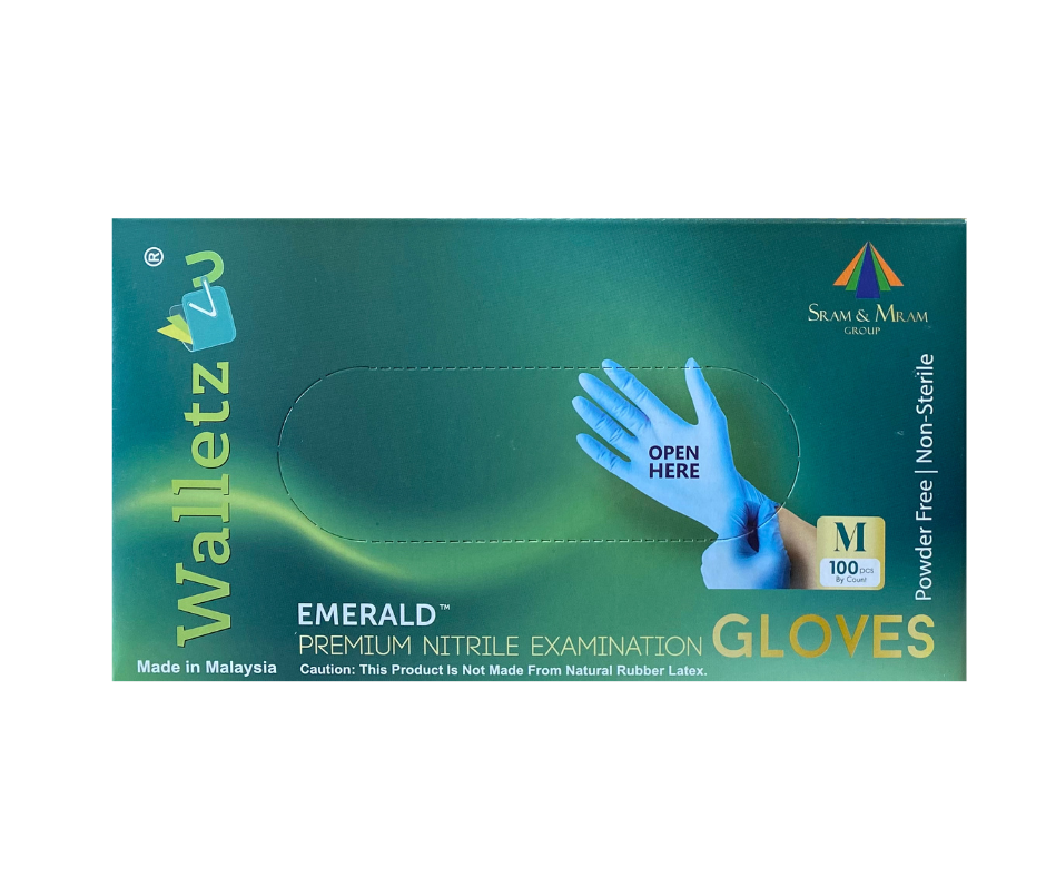 Aurelia Vibrant Latex Gloves, Vibrant Aurelia Gloves, Powder Free
