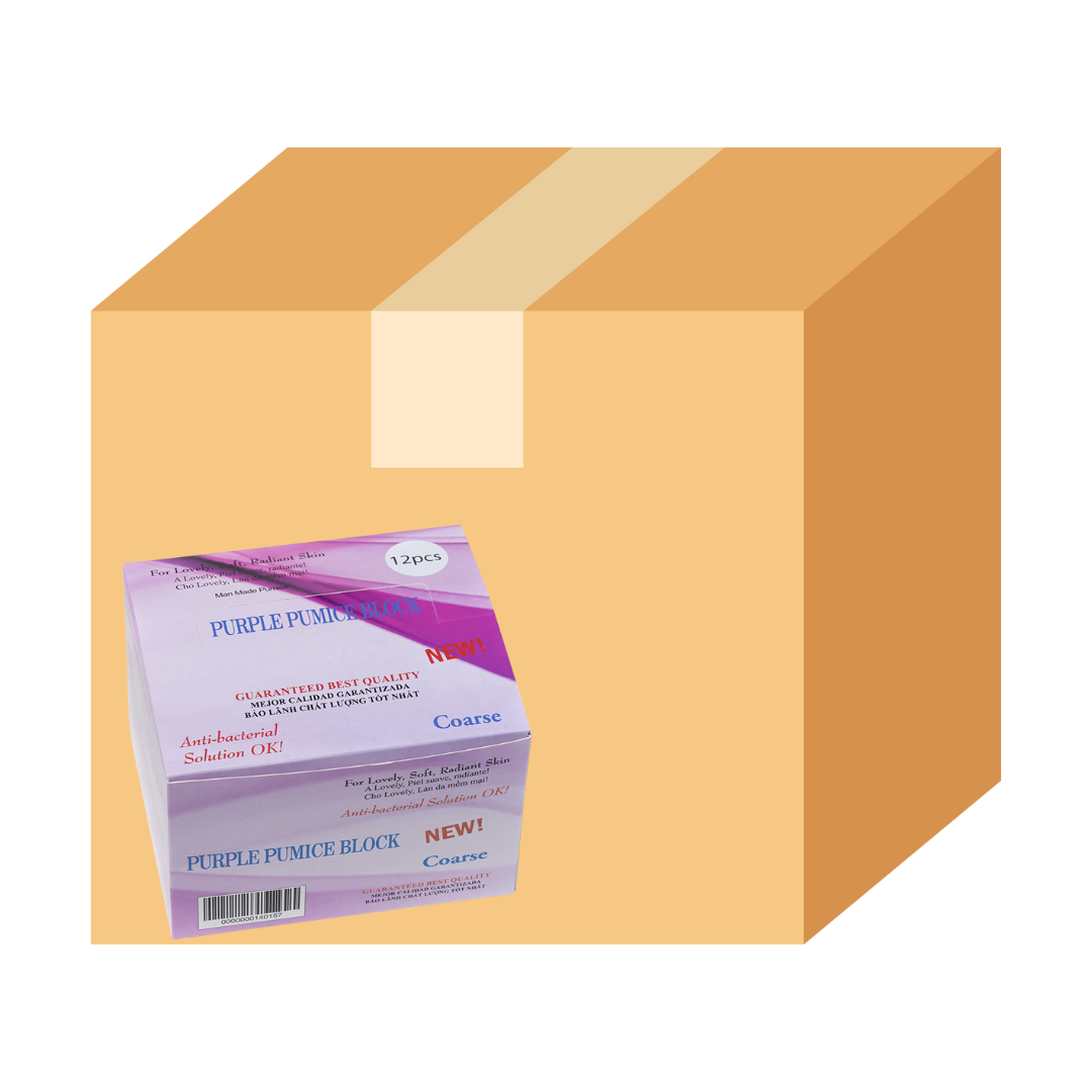 Miếng bọt biển HappyFeet màu tím - Hộp 48 miếng