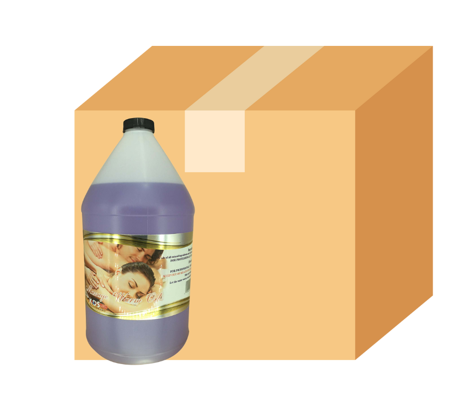 KDS Massage Warm Oil - Lavender - Case of 4