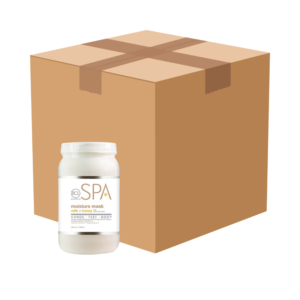 BCL Spa Moisture Mask Milk & Honey With White Chocolate (128 oz) - Case of 4