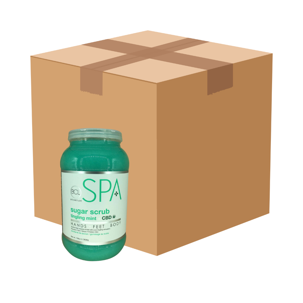 BCL Spa Sugar Scrub Tingling Mint 128 oz