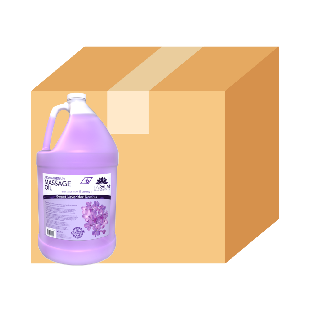 La Palm - Massage Oil - Lavender - Case of 4