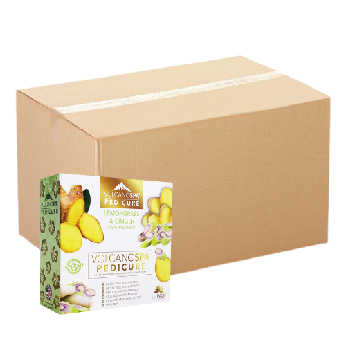 La Palm Volcano Deluxe Pedicure 6 Step - Lemomgrass & Ginger - Case of 36