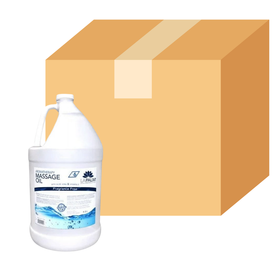 La Palm - Massage Oil - Fragrance Free - Case of 4