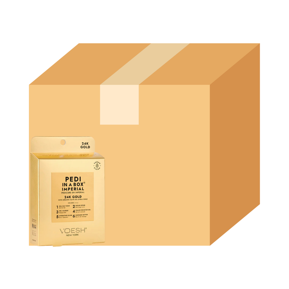 Voesh Pedi in a box - Imperial 24k Gold - Case/30kits