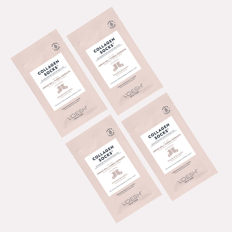 Voesh Deluxe Pedicure Collagen SOCKS - Argan Oil - Case of 100