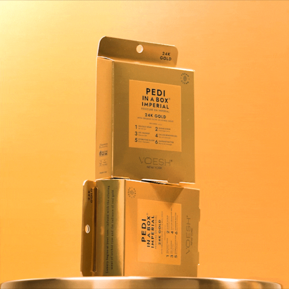 Voesh Pedi in a box - Imperial 24k Gold - Case/30kits