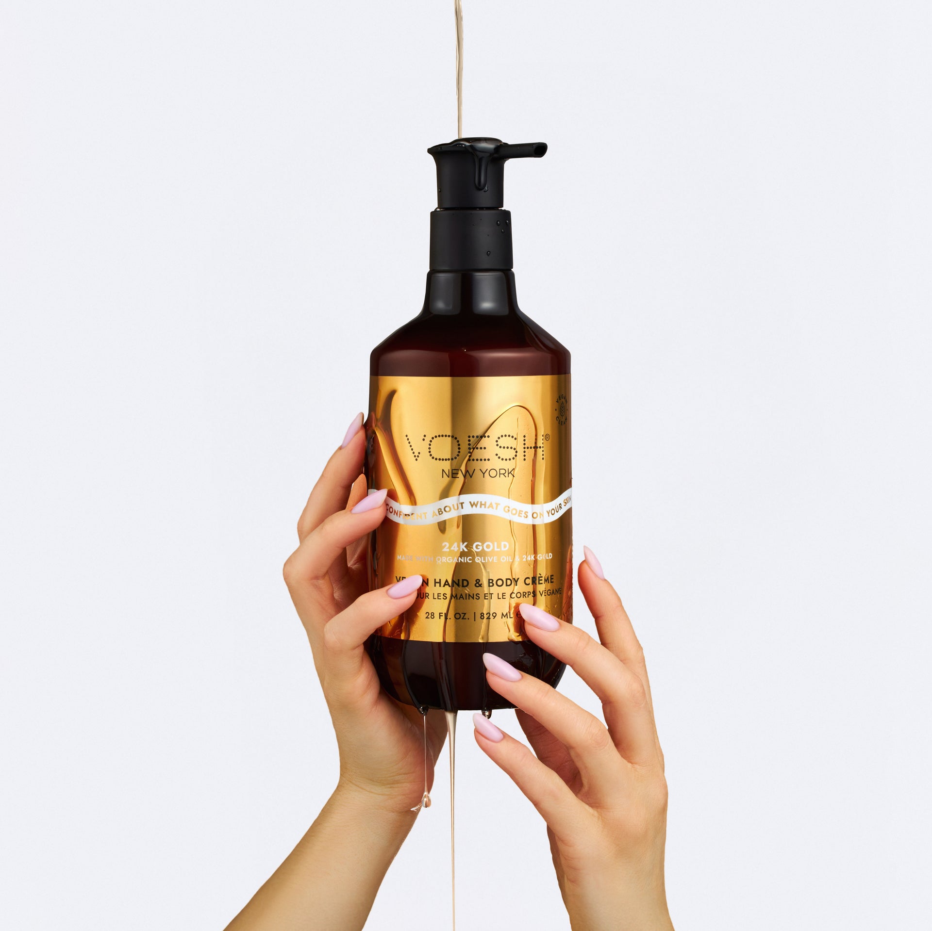 Voesh Vegan Body & Hand Creme - Imperial Gold (28 Fl Oz)