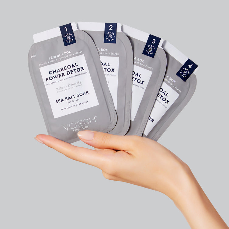 VOESH Deluxe Pedicure 4 bước - Than - Hộp 50 cái