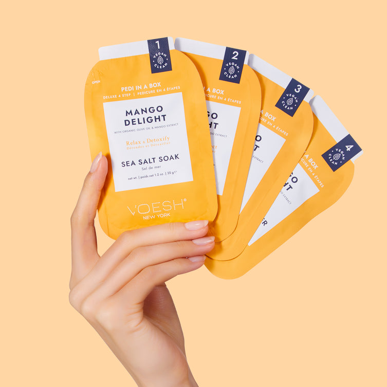 VOESH Deluxe Pedicure 4 bước - Mango - Hộp 50 cái