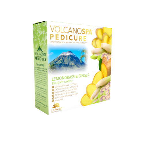 La Palm Volcano Deluxe Pedicure 6 Step - Lemomgrass & Ginger- Kit