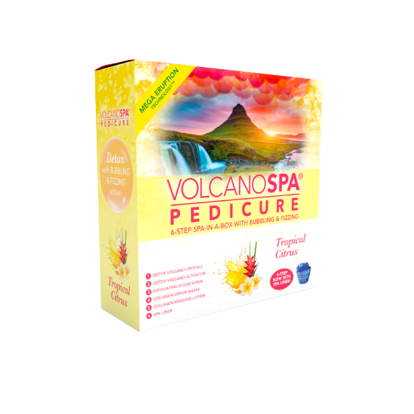 La Palm Volcano Deluxe Pedicure 5 bước - Hương cam nhiệt đới - Hộp 36