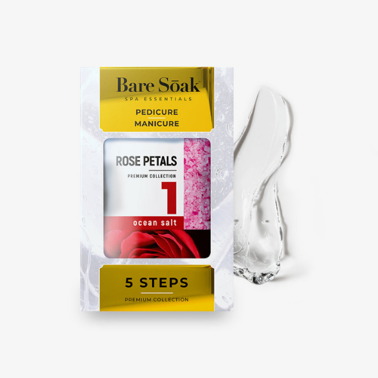 NuRevolution Deluxe 5 Steps Pedicure - Rose Petals - kit