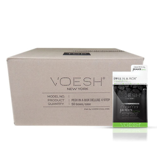 VOESH Deluxe Pedicure 4 Step - Charcoal - Case of 50