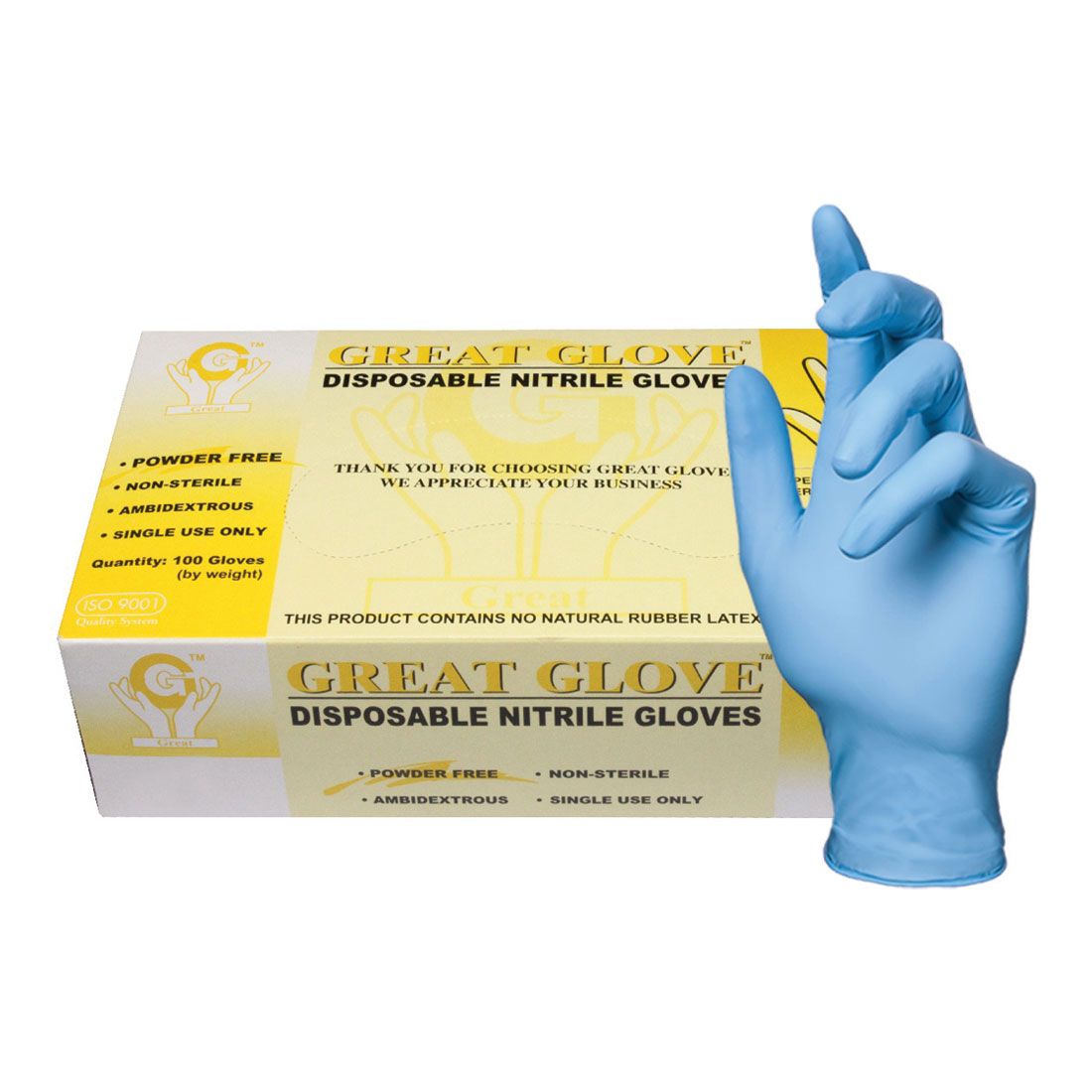 Great Latex Gloves, Disposable Nitril Gloves - XS - Box
