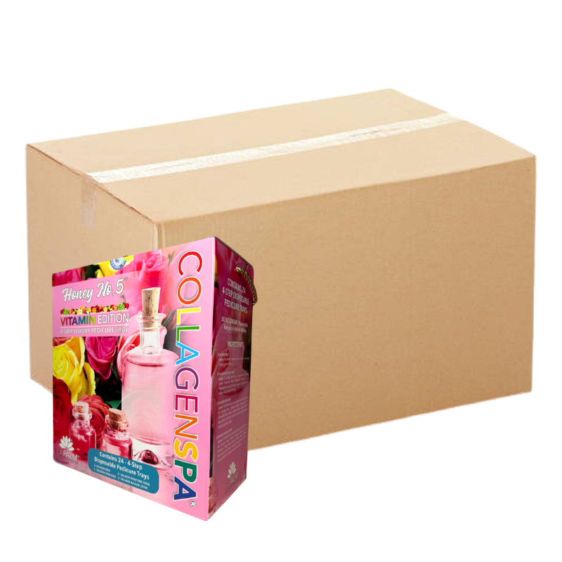 Khay chăm sóc móng chân 4 bước La Palm CollagenSpa - Mật ong số 5 - Hộp 4 hộp