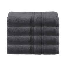 Khăn tắm cotton 100% Extreme+ - Xám đậm 16x29 - Gói 12 chiếc (3 pound)