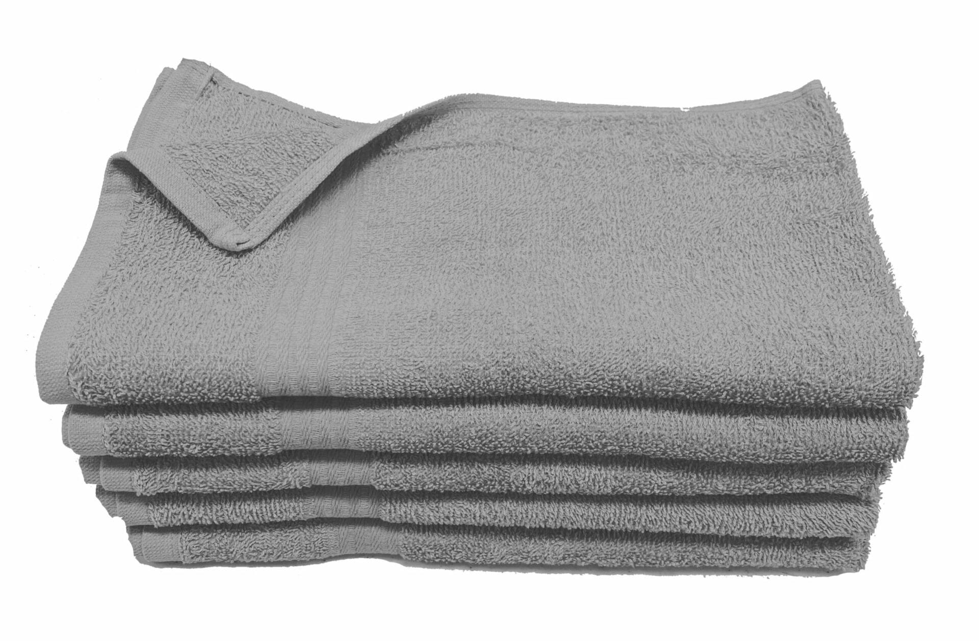 Khăn tắm cotton 100% Extreme+ - Xám 16x29 - Gói 12 chiếc (3 pound)