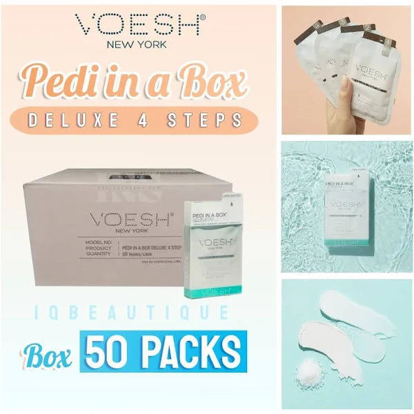 Voesh Deluxe Pedicure 4 Step Glimmer - Unicorn - Hộp 50 cái