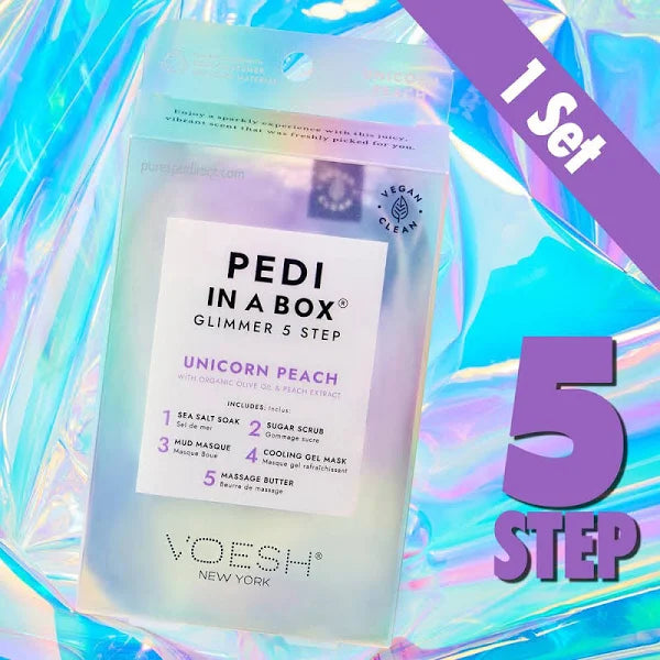 Voesh Deluxe Pedicure 4 bước Glimmer - Unicorn - Bộ sản phẩm